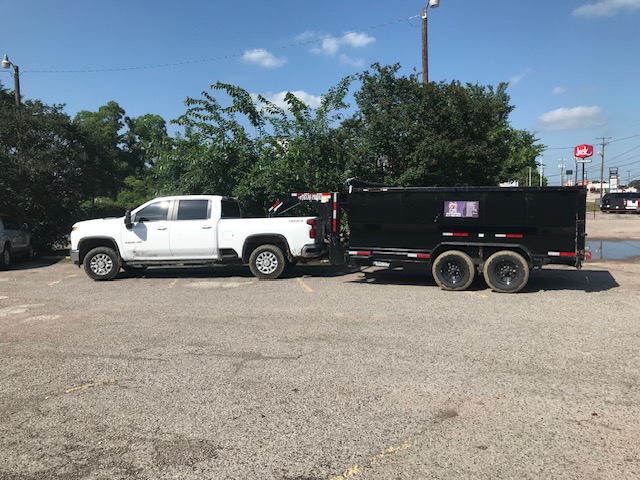 LPZ truck and trailer at job site